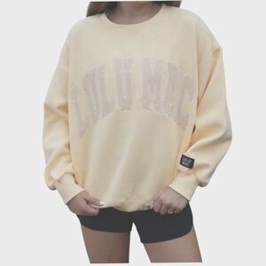 Lulu Mac yellow  Sweatshirt